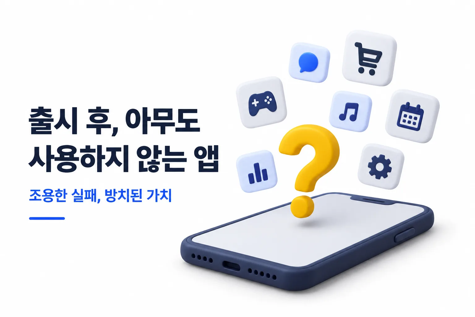 내놓은 뒤 아무도 쓰지 않는 앱