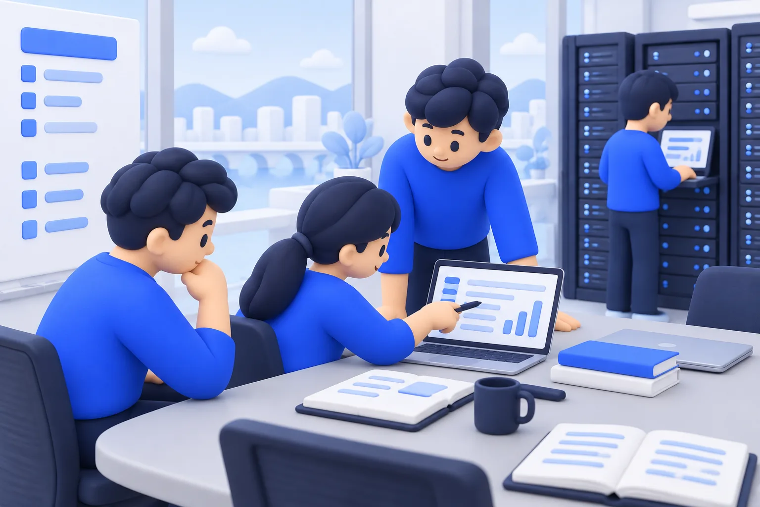 기술 검토와 운영 책임 · 설명용 장면