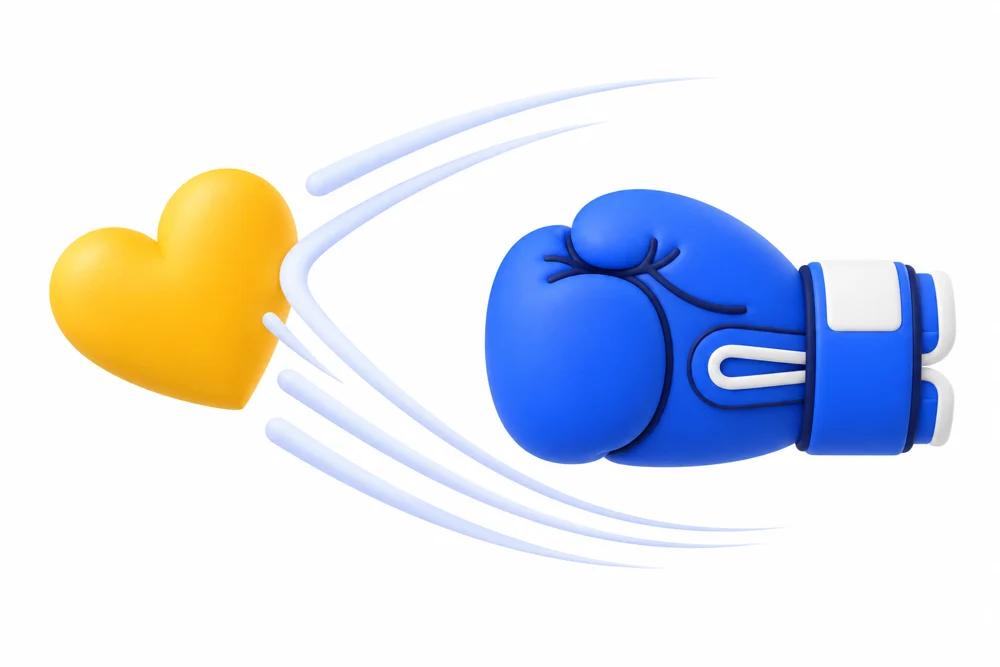 BOUTZ 컨셉, 복싱 글러브와 하트