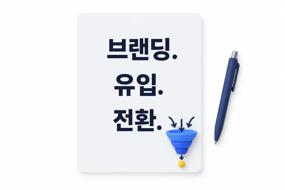 브랜딩. 유입. 전환.