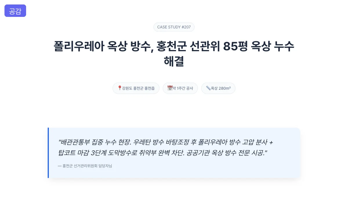 시공 사례, 문제 상황과 공감